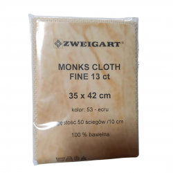 Materiał monks cloth 13ct 35x42cm ecru