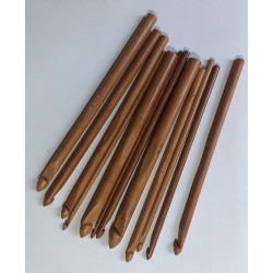 szydełka bambusowe komplet 12 sztuk